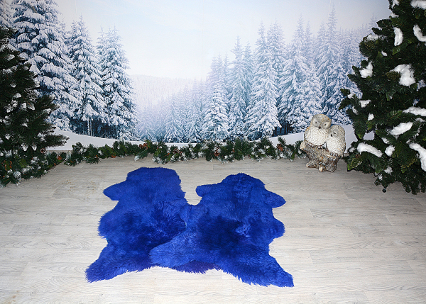 Blauer Wichtel Lammfell Twinset (öko)